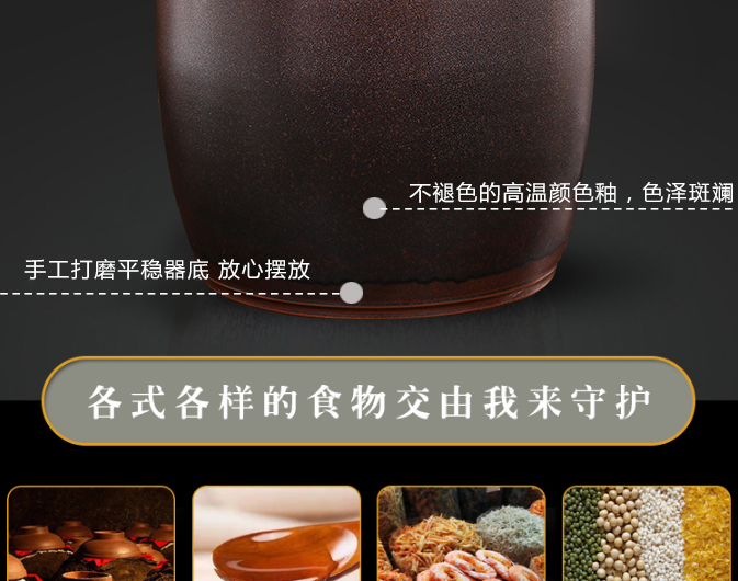 Jingdezhen ceramic jars it with leading bottle tank cylinder 10 jins of 15 kg 20 jins 30 jins of 50 kg thickening