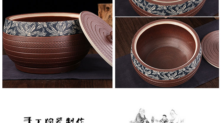 Jingdezhen ceramic barrel ricer box 20 jins of 50 kg 100 catties of household ceramics storage tank is sealed container caddy fixings