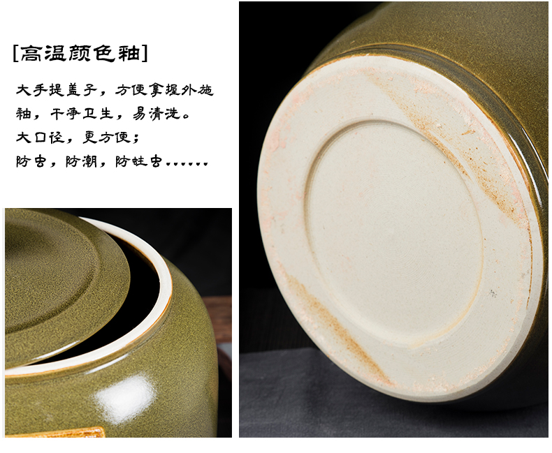 Jingdezhen ceramic tank jars make it home brewing liquor jar cylinder 20 jins 30 jins of 50 pounds with cover