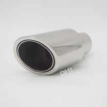 Car exhaust pipe modification general welding 89 super oblique mouth BMW tail throat double layer 304 material factory direct sales