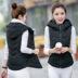 Phiên bản mới của Hàn Quốc xuống áo vest nữ mùa thu đông áo hoodie nữ cute Áo vest