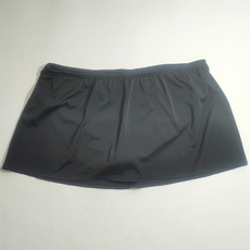 Женская плавках 黑色 保守包臀bikini比基尼连三角裤裙 单件裤裙 沙滩