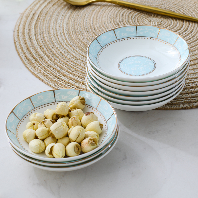 [10] dip in jingdezhen ceramic rounded flavor dishes taste seasoning sauce dish dish dish dish dish vinegar sauce dish