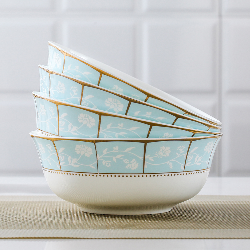 [4] of jingdezhen ceramic tableware suit ipads porcelain bowl bowl 6 inches rainbow such as bowl bowl Chinese style household