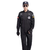 Осенний летний комплект, износостойкий черный зимний лонгслив, униформа, короткий рукав, увеличенная толщина