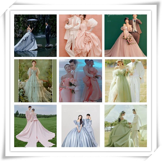 Photography props suitable for photo sessions, clothing for beloved, tube top, fuchsia wedding dress, Korean style Photography props suitable for photo sessions, clothing for beloved, tube top, fuchsia wedding dress, Korean style