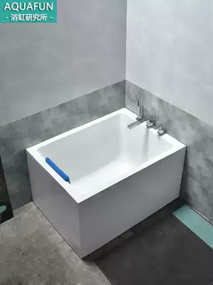 Acrylic Japanese bathtub small apartment 80-90 width custom shower integrated simple adult deepening bubble bath
