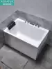 Household small type Acrylic Japanese-style deep bubble independent sitting small bathtub Adult square simple mini bathtub