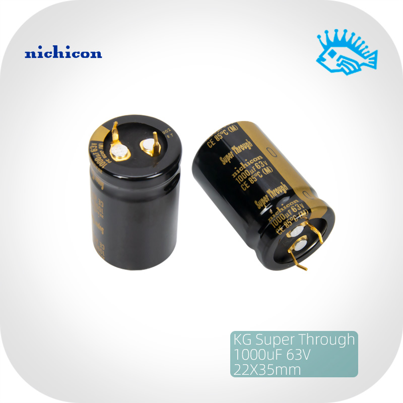 Nichicon 1000uF 63V KG Super Through Super Through Superpenetration Electrolytic Capacitor