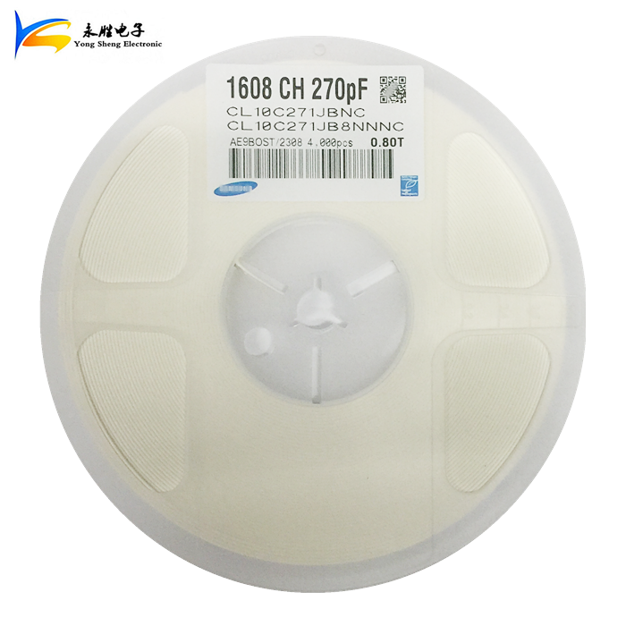 0603 SMD Capacitor 270P 270pf 50V ±5% COG CL10C271JB8NNNC 4K
