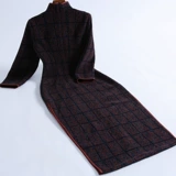 Зимнее ципао, длинный лонгслив для матери, увеличенная толщина, 2020 года, китайский стиль