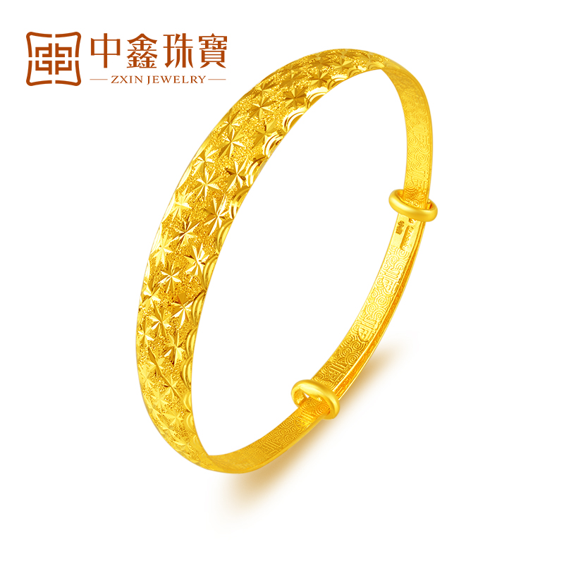 Usd 3336 86 Gold Bracelet Women Full Star Female Foot 9999 Push Pull Pure Solid Wide Faced Wedding Jewelry Whole From China Online Ping Asian Products Pure Gold Bracelet Wedding Jewelry