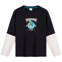 Olympic Culture Series) Teenager Anta Childrens Long Sleeve T-Shirt Boys 2024 Autumn New Sports Top