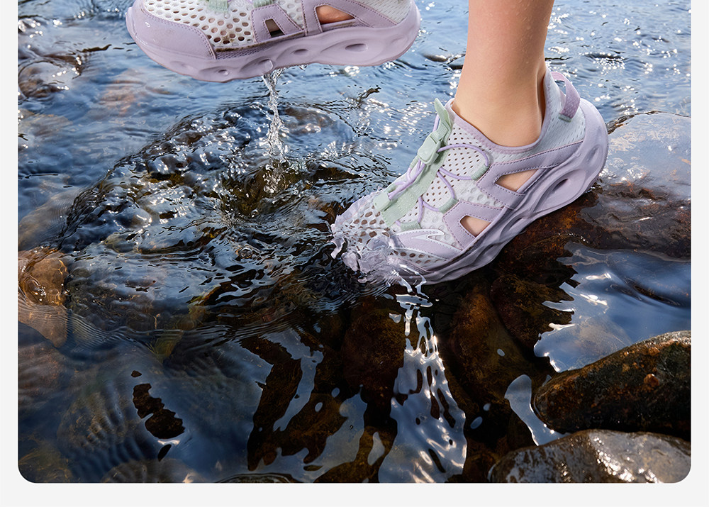 King of Water Trampling | Anta Kidsren's Girls' River-Tracing Shoes and Beach Shoes 2026 Summer New Outdoor Mesh Sports Sandals — 36