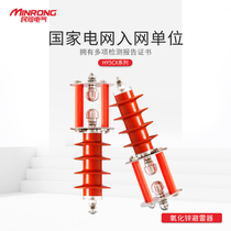Minrong 10kv composite lightning arrester line type gap zinc oxide lightning arrester YH5CX-17 50