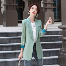 Blazer women 2021 Spring and Autumn New temperament Korean version of loose English style design sense niche suit jacket
