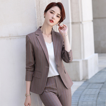 Small suit suit women 2021 Spring and Autumn new professional dress temperament capable suit Korean suit two-piece foreign gas