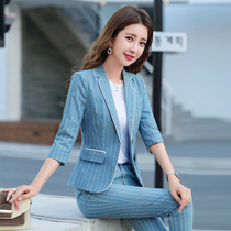 Net red small suit jacket women spring and summer 2021 new fashion celebrity temperament professional two-piece suit suit jacket