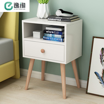 Nordic bedside table modern simple bedroom storage side storage cabinet mini small apartment economy cabinet