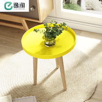 Nordic small coffee table simple bedroom mini round table balcony coffee table living room simple small table sofa side few