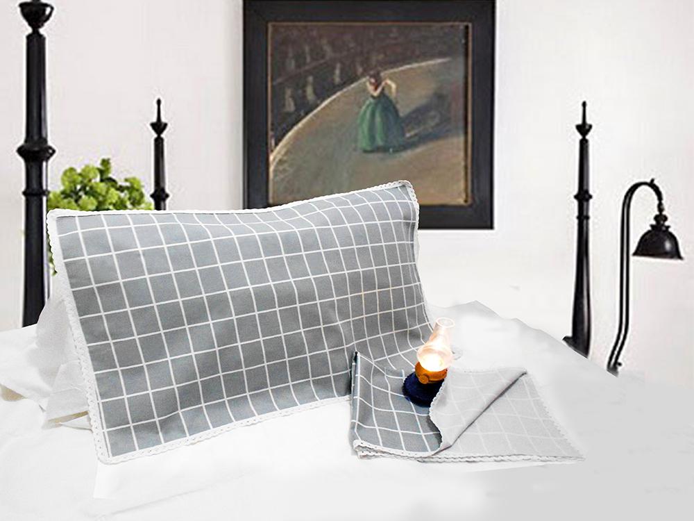 Cotton cũ thô vải ren gối sinh viên cotton nhỏ vải mùa hè mát vải gối khăn người lớn đôi gối đơn vỏ gối anime