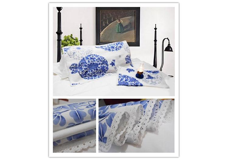 Cotton cũ thô vải ren gối sinh viên cotton nhỏ vải mùa hè mát vải gối khăn người lớn đôi gối đơn vỏ gối anime