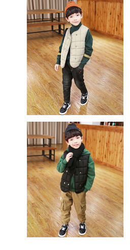 Quần áo trẻ em Missi vest cotton bên ngoài mặc mùa thu đông 2018 phiên bản mới của Hàn Quốc áo vest trẻ em quần áo trẻ em ở trẻ lớn áo thun trẻ em