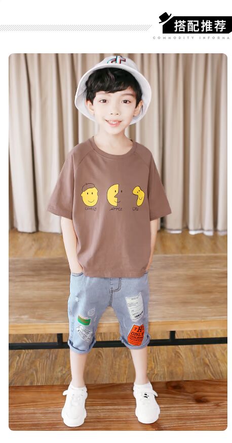 Quần bé trai Missiguo Mùa hè mỏng 2019 Quần áo trẻ em mới cho trẻ em Quần jean Quần sóng Hàn Quốc Big Boy - Quần jean đồ bơi cho bé gái