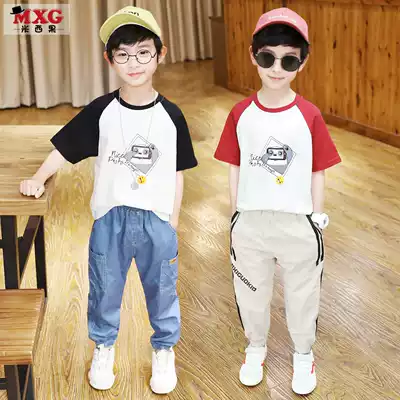 Mi Xi Guo Children's Wear Boys Short Sleeve T-shirt Cotton 2020 Summer New Tide Children's Top Tide Korean