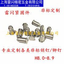 Custom-made non-standard H8 0 -- 8 9 rivets stainless steel carbon steel copper and other hexagonal solid step stud bolts to figure