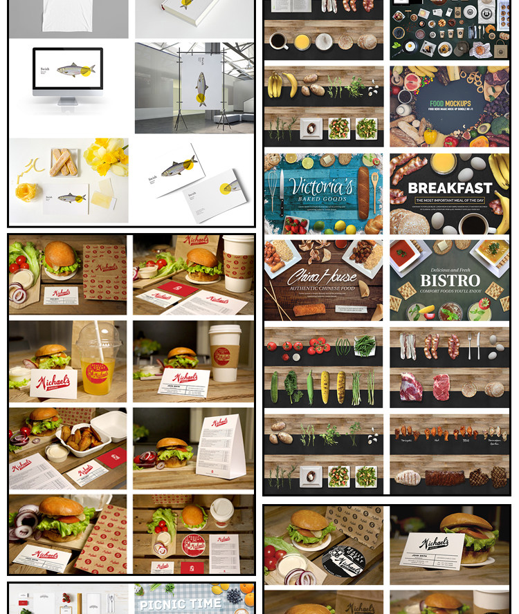 样机-vi模板VI样机智能贴图LOGO标志展示效果图餐饮PSD分层企业PS素材插图11小新卖蜡笔