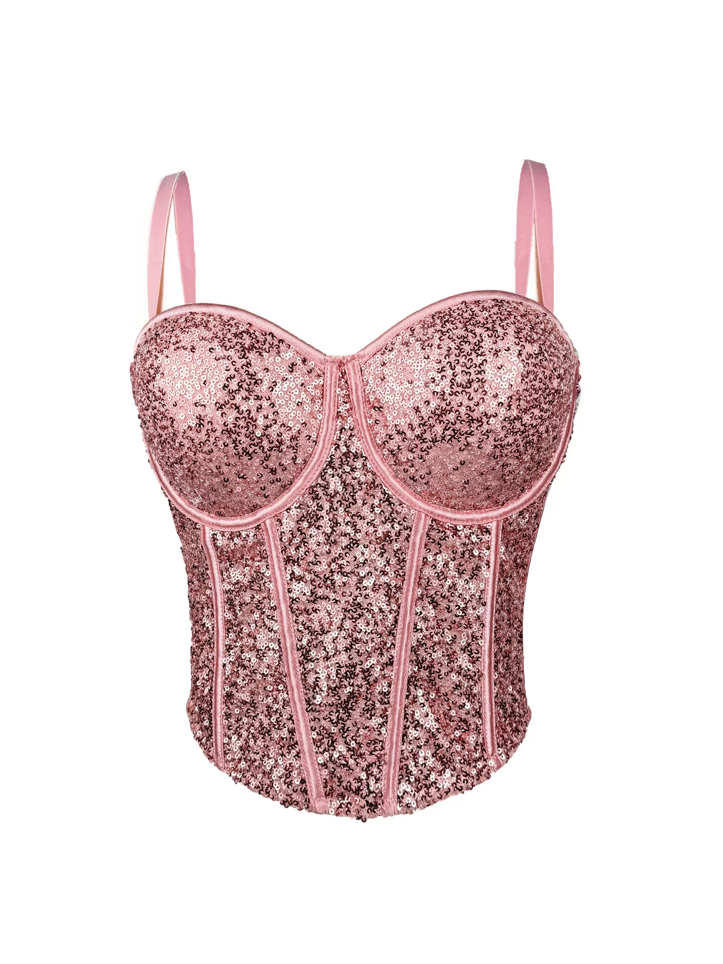 Костюм, топ-тюльпан (tube top), бюстье, бра, облегающий, эффект подъема