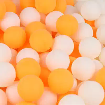 Wordless seamless touch award table tennis activity game entertainment table tennis yellow and white spray ball machine ball lottery props