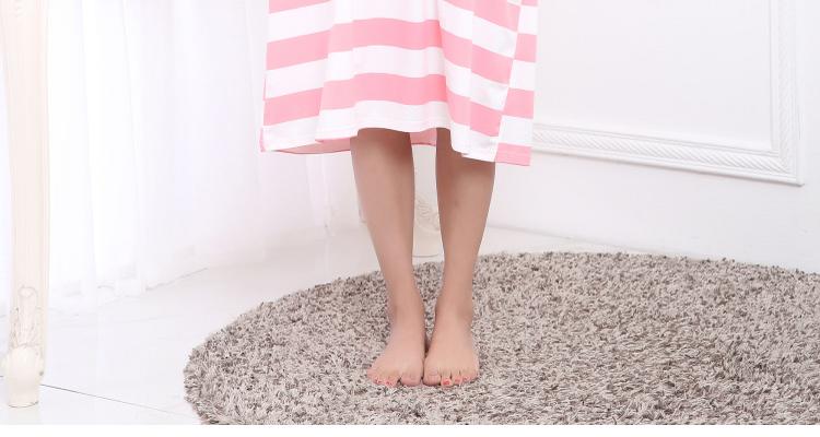 Thêm kích thước lớn nightdress chất béo mm200 kg cộng với phân bón tăng nữ mùa hè cotton ngắn tay áo phương thức Hàn Quốc phiên bản của bộ đồ ngủ dài