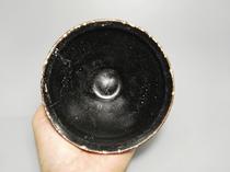 Song Jizhou kiln black glazed tea cup black black beauty type beauty repair piece ancient porcelain piece porcelain text