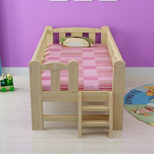 Кроватка для мальчиков из натурального дерева, детское ограждение для приставной кровати для принцессы