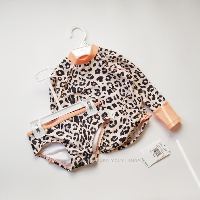 Foreign trade original DAN baby two-piece sunscreen swimsuit UPF50 sunscreen export to Canada girls beach sunscreen clothing