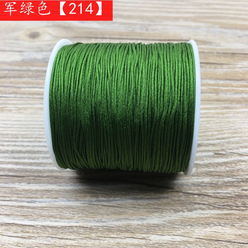 Nâng cấp mô hình cộng với mô hình lõi 72 dòng ngọc tự làm dây bện vòng tay vòng cổ vòng cổ dây chuyền dây chuyền 0,8 mm đường màu đỏ - Vòng chân lắc chân đẹp độc