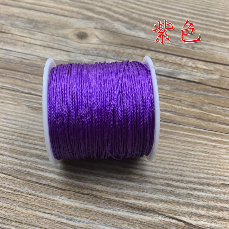 Số 72 dòng ngọc 0,8 mm DIY tay dệt kim Vòng tay vòng chân vòng cổ mặt dây chuyền ngọc bích dòng màu đỏ - Vòng chân vòng chân cho nữ
