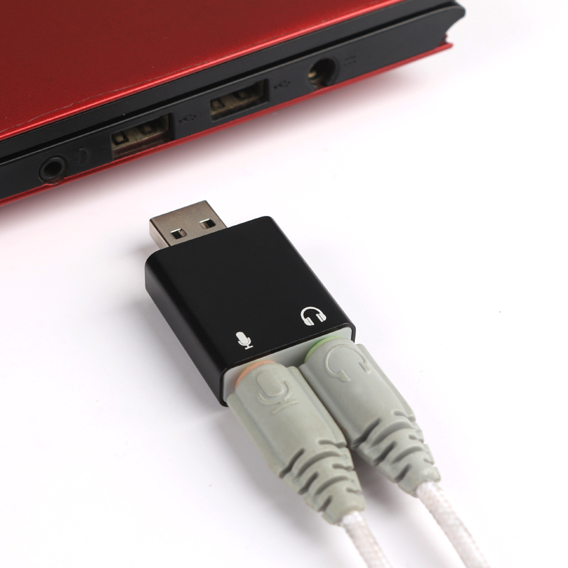 Jack cắm tai nghe 3.5 cáp âm thanh máy tính tai nghe splitter hai trong một jack usb tai nghe chuyển đổi asus