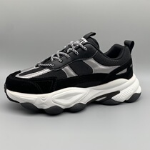 Pickup cattle foreign trade high-end tail single mens shoes leather breathable mesh shoes mens trendy shoes Joker black sneakers