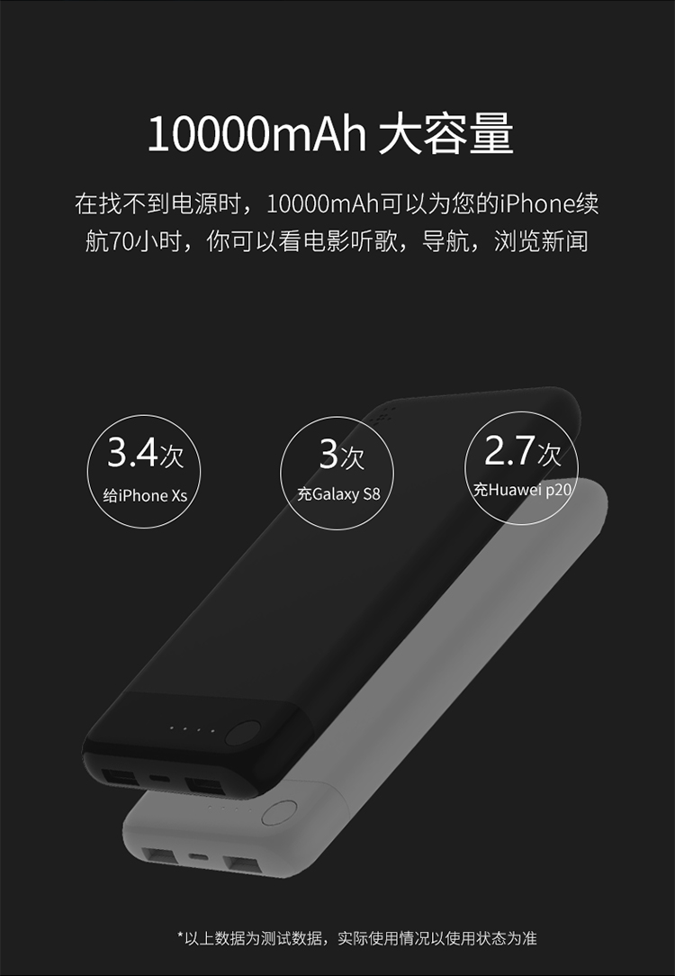 Belkin Chuông Golden Apple MFI chứng nhận XS điện thoại di động iPhone Xs / XsMax / Xr / 8Plus nhanh rechargeyour kho báu 10000mah mAh phổ ipad điện thoại di động - Ngân hàng điện thoại di động sạc dự phòng evalu