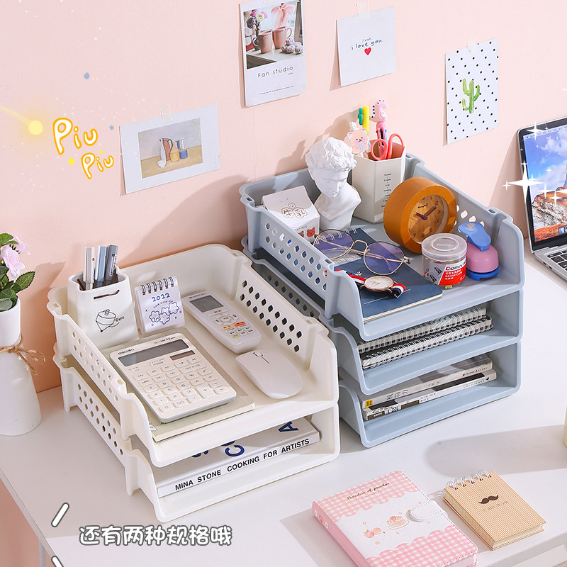 a4 file containing box desktop office multilayer station finishing devinator bookshelf desk desk book table shelf