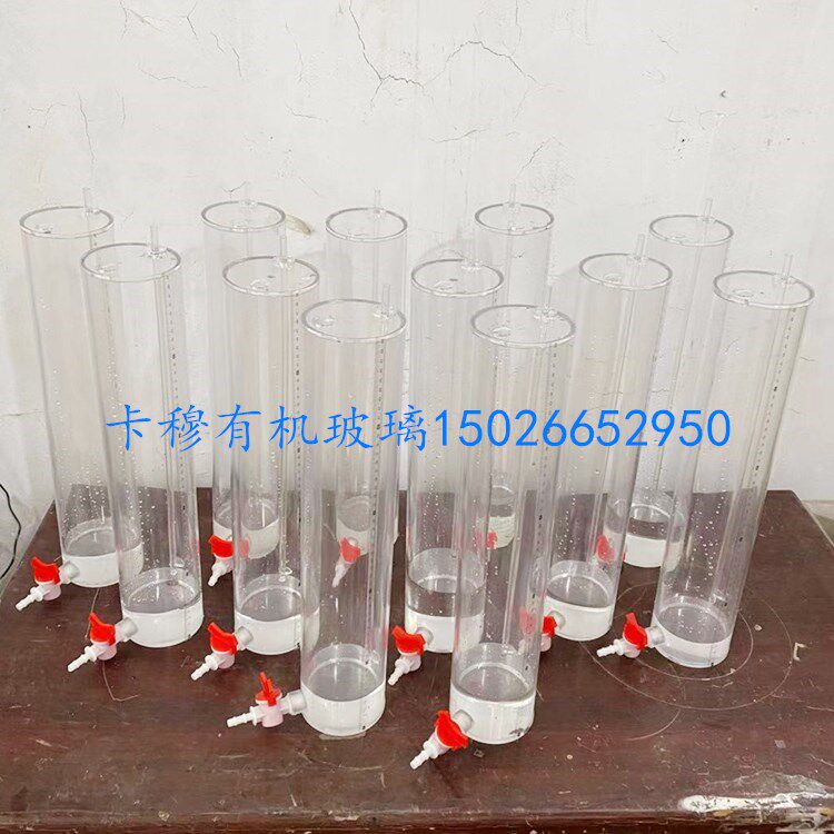 Transparent organic glass with scale chromatography column Experimental Ma's bottle of acrylic gonorrhoea Experimental soil column Ma's bottle