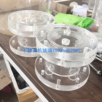 High transparent organic glass tube with flange acrylic pipe link upper and lower flange sealing barrel test cylinder processing