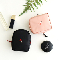 Japanese and Korean lipstick cosmetic bag lipstick storage bag mini portable stereo lip color bag cosmetics