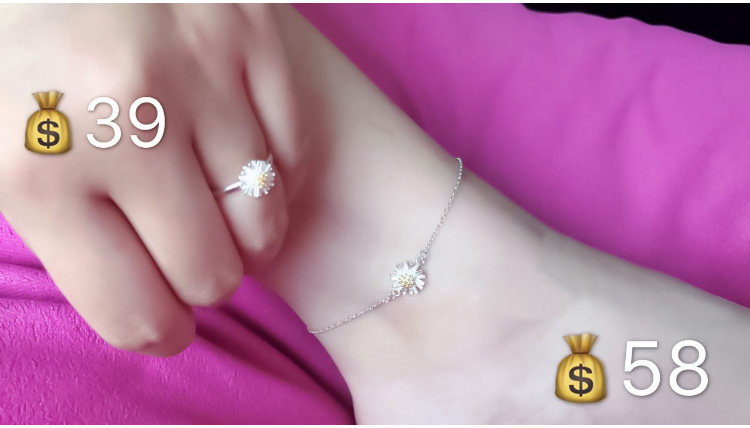 Bracelet de cheville Femme OTHER   en Argenterie - Ref 3103005 Image 4