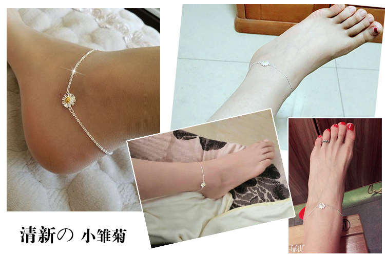 Bracelet de cheville Femme OTHER   en Argenterie - Ref 3103005 Image 3