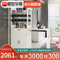 Light luxury multi-function hall cabinet porch cabinet post-modern simple household wine cabinet bar counter restaurant side cabinet