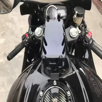 Locomotive fuel tank mobile phone machine bracket navigation large displacement sports car imitation race anti-vibration and anti-shake horseshoe-shaped ball head fixed